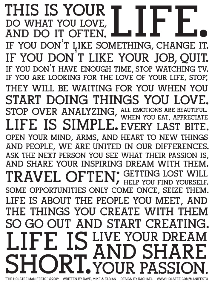 LIfe is Short. Live Your Dream!